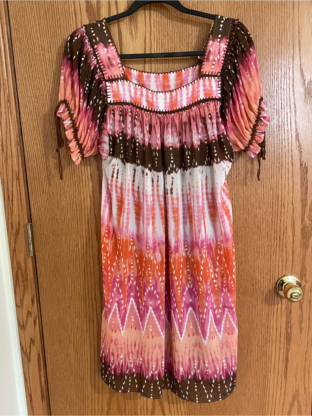 Tie-Dye Smocked Women's Dress